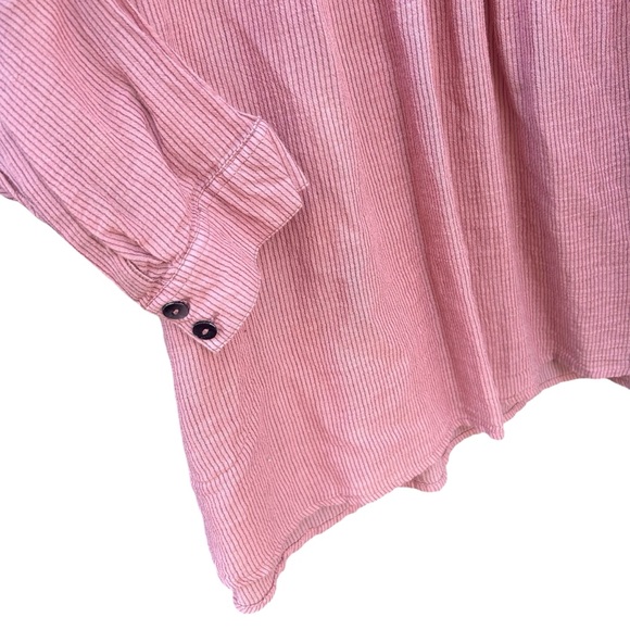 Free People Hearts and Colors Tunic Medium Oversized Cottagecore Lagenlook Fairy - Picture 12 of 16